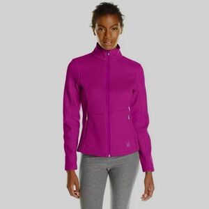 Spyder Core Magenta Full Zip Mid Weight Sweater Jacket
